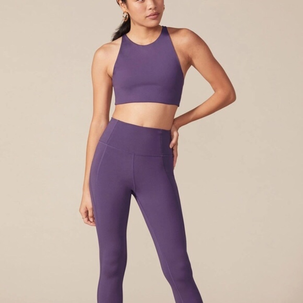 Girlfriend Collective Topanga Bra in Blackberry, S